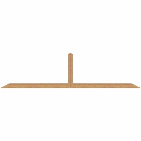 Ekena Millwork Portland Timber Gable Bracket, Western Red Cedar, 108"W x 27"H x 3 1/2"D x 3 1/2"F, 6/12 Pitch GBW108X27X0404POR00SWR